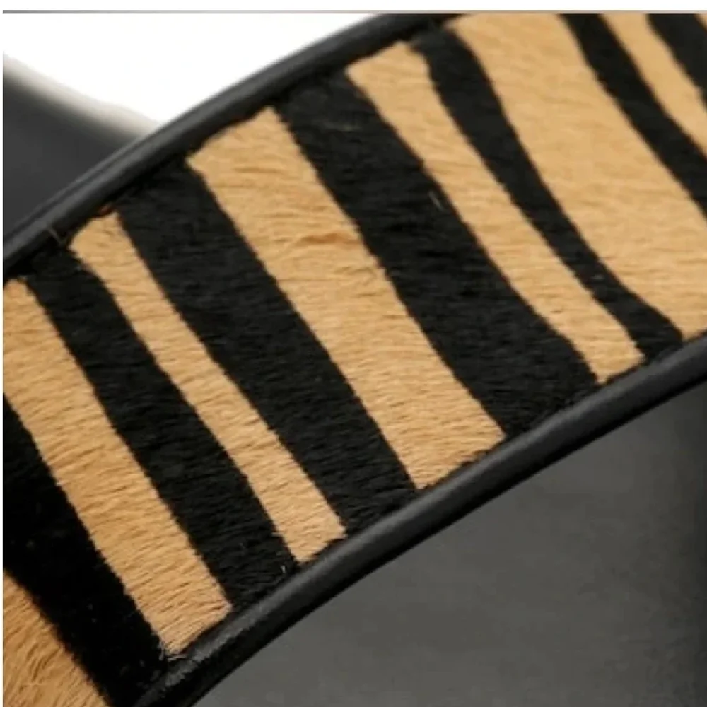 Bleecher&Bond Odette Animal Print Espadrille Wedge Sandals/ Size 7.5/Women